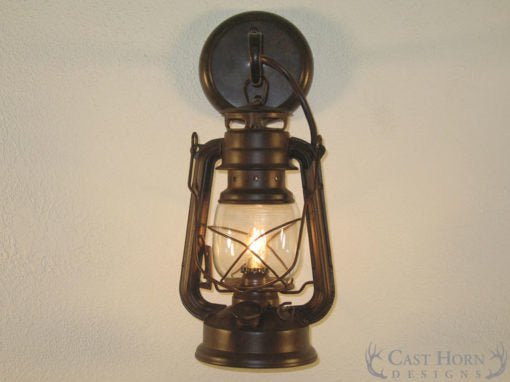 Rustic Lantern Wall Sconce - Small - Ozark Cabin Décor, LLC