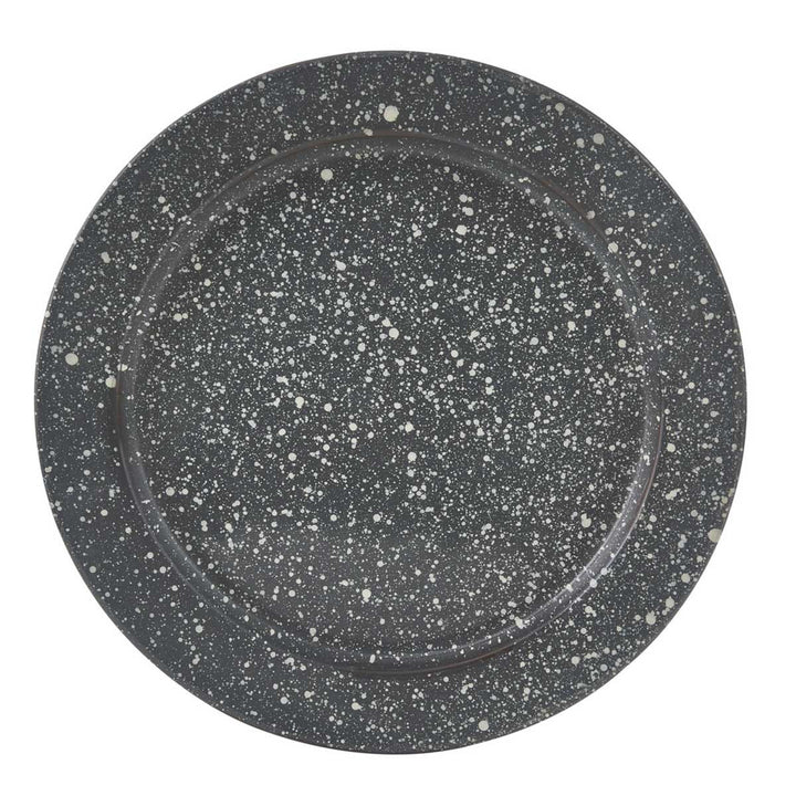 Gray Granite Enamelware Dinner Plate Set - Ozark Cabin Décor, LLC