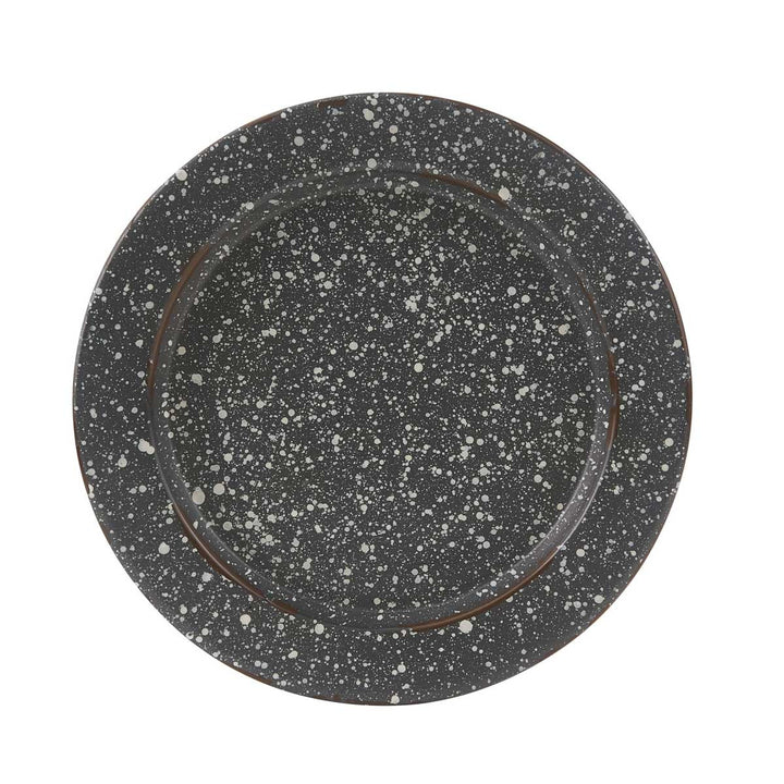 Gray Granite Enamelware Salad Plate Set - Ozark Cabin Décor, LLC