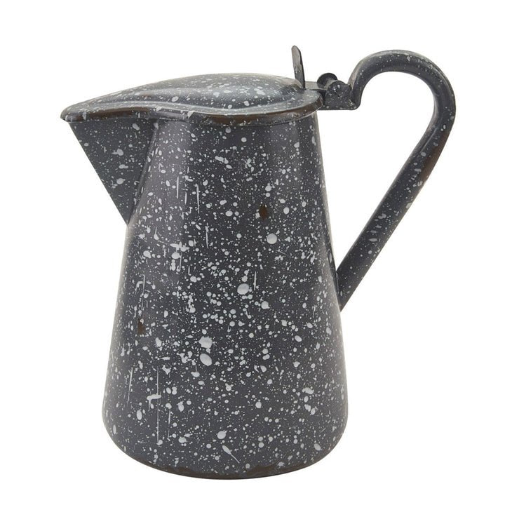 Gray Granite Enamelware Pitcher w/Lid - Ozark Cabin Décor, LLC