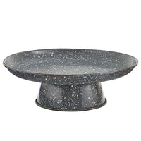 Gray Granite Enamelware Cake Pedestal - Ozark Cabin Décor, LLC