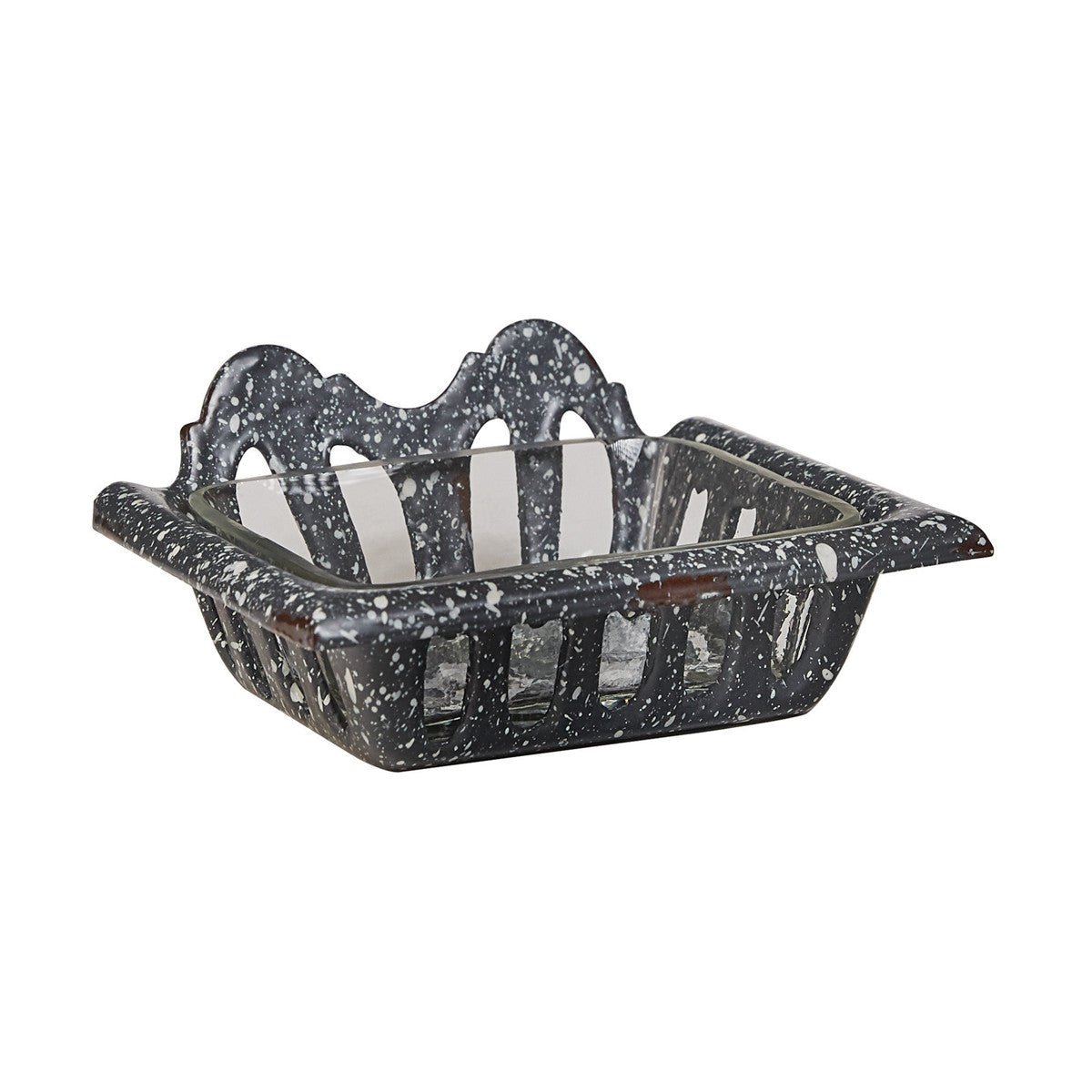 Gray Granite Enamel Soap Dish - Ozark Cabin Décor, LLC