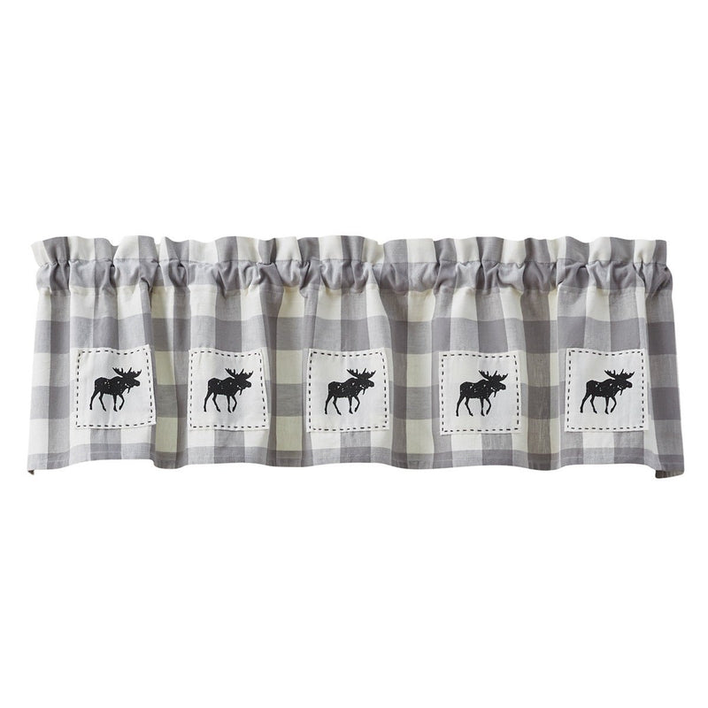 Wicklow Moose Applique Valance - Ozark Cabin Décor, LLC