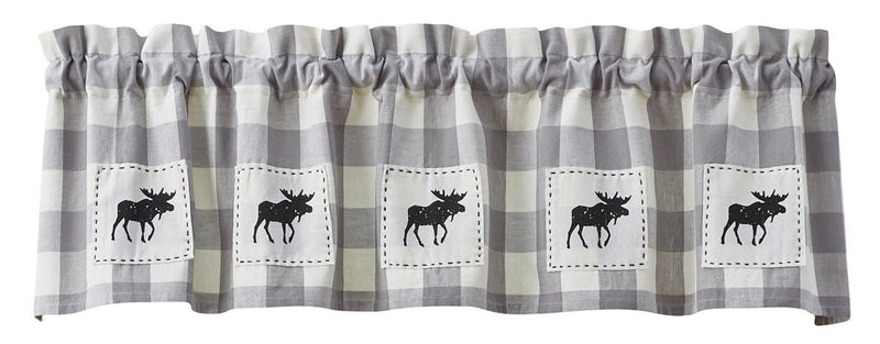 Wicklow Moose Applique Valance - Ozark Cabin Décor, LLC