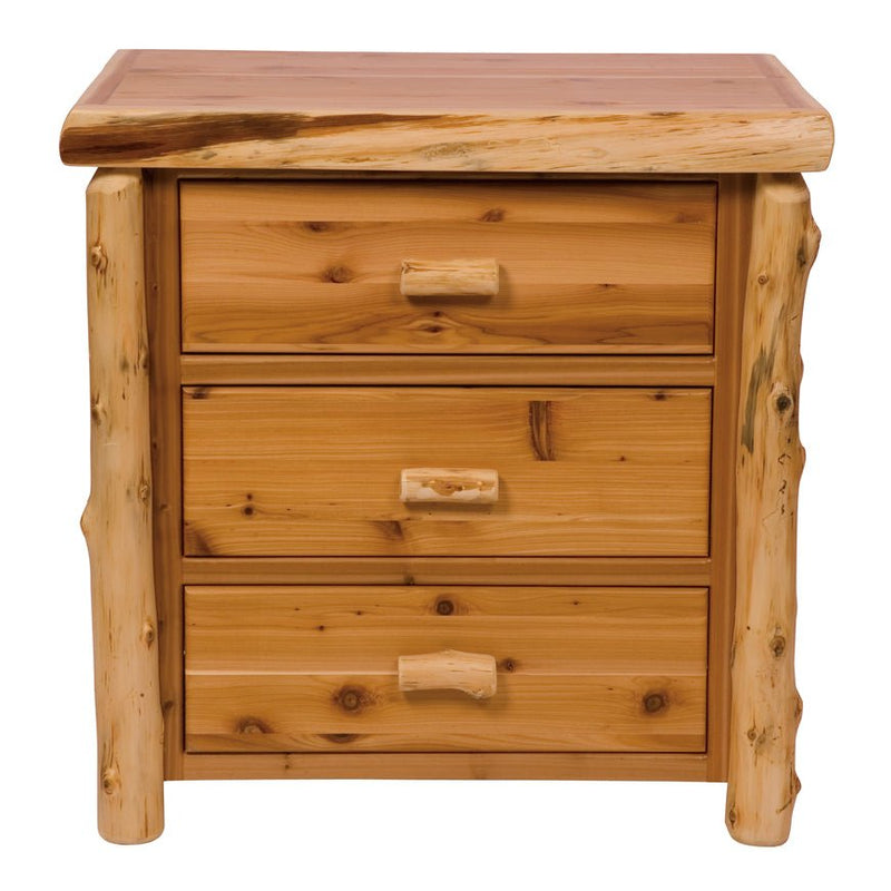 Cedar Log 3 Drawer Chest - Ozark Cabin Décor, LLC