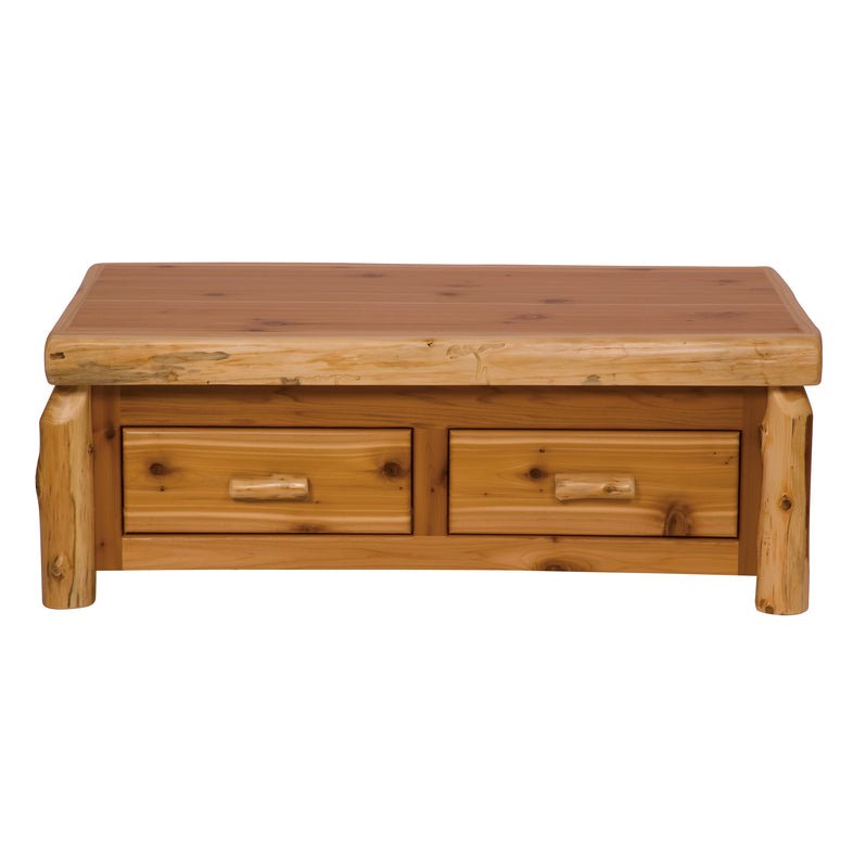 Cedar Log Elevating Coffee Table - Ozark Cabin Décor, LLC