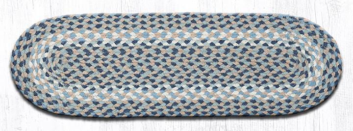 Blue & Natural Stair Tread - Ozark Cabin Décor, LLC