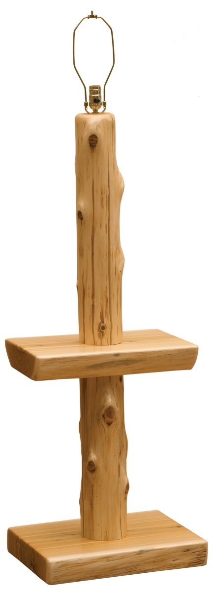 Fireside Lodge Natural Cedar Log Floor Lamp Without Shade - Ozark Cabin Décor, LLC