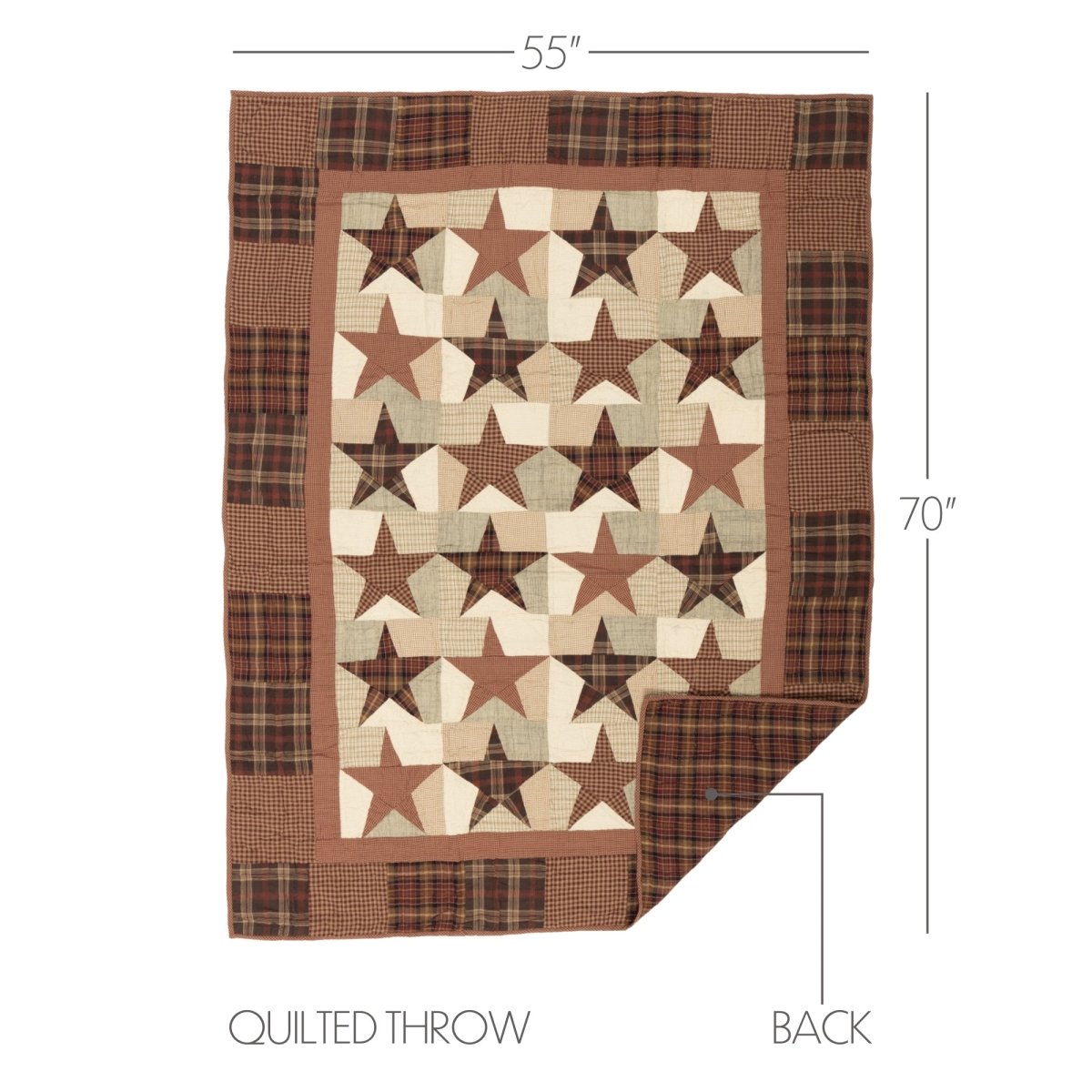 Abilene Star Quilted Throw - Thumbnail 2