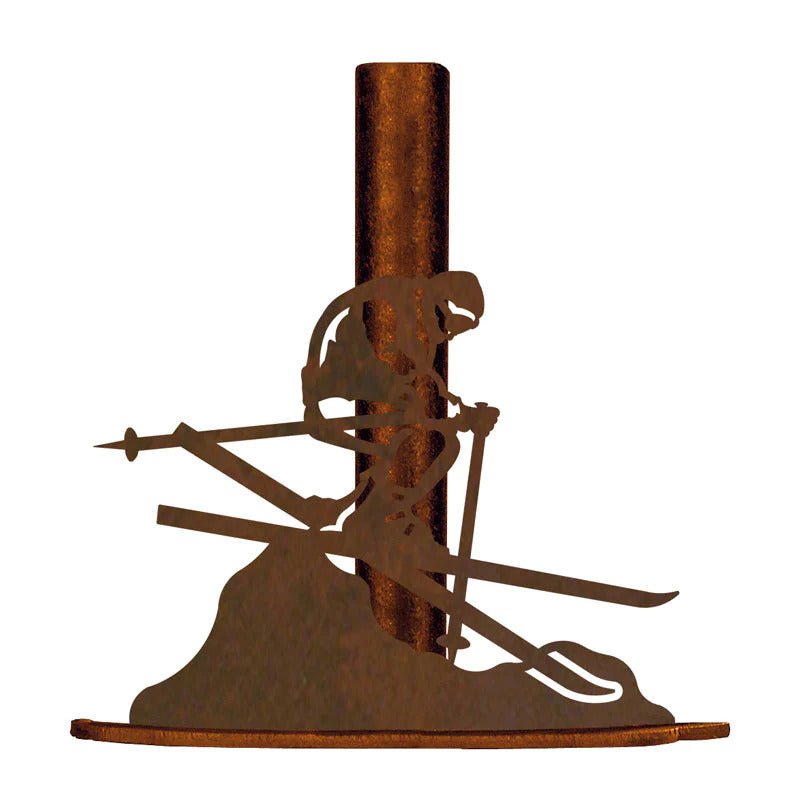 IW-PT-9165 Skier Paper Towel Holder - Ozark Cabin Décor, LLC