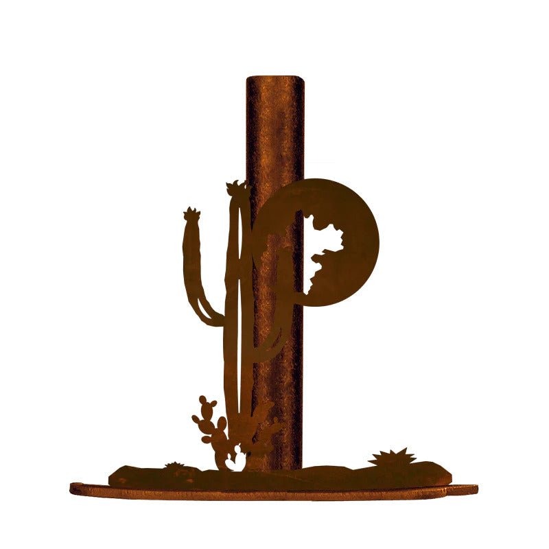 IW-PT-9131 Cactus Paper Towel Holder - Ozark Cabin Décor, LLC