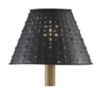 Metal Dot Dash 14" Lamp Shade - Black - Ozark Cabin Décor, LLC