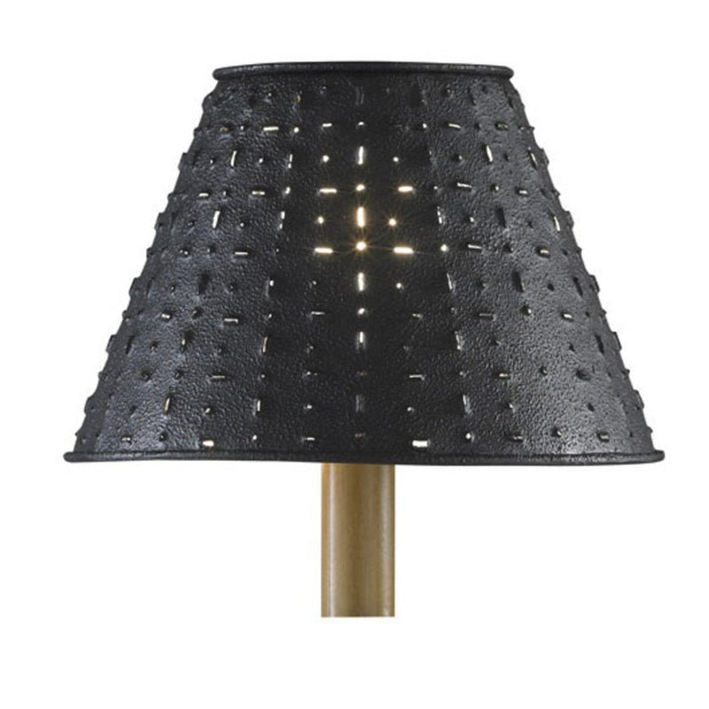 Metal Dot Dash 12" Lamp Shade - Black - Ozark Cabin Décor, LLC