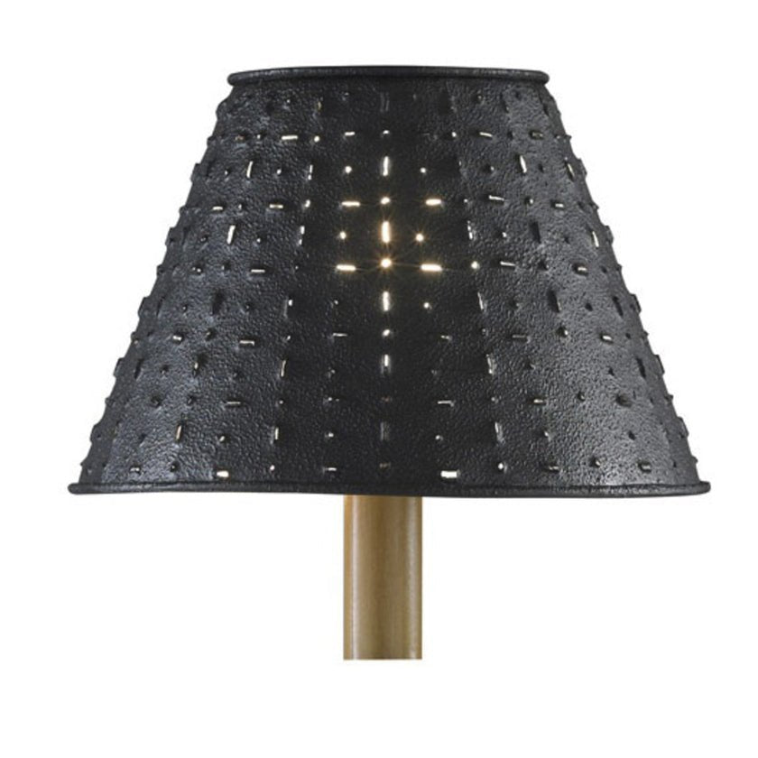 Metal Dot Dash 10" Lamp Shade - Black - Ozark Cabin Décor, LLC