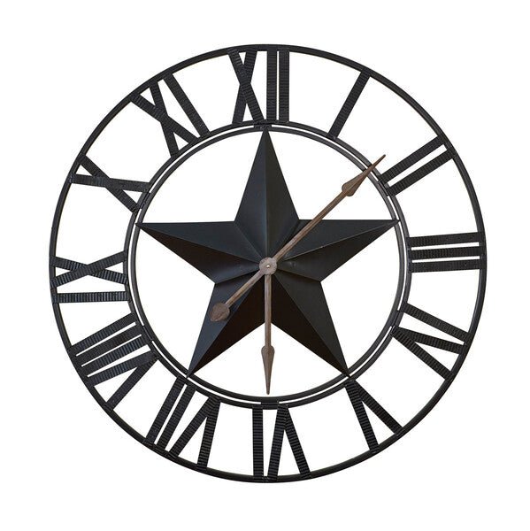 Star Wall Clock - Ozark Cabin Décor, LLC
