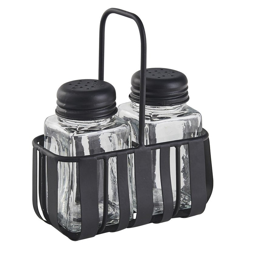 Spencer Caddy with Glass Salt & Pepper Shakers