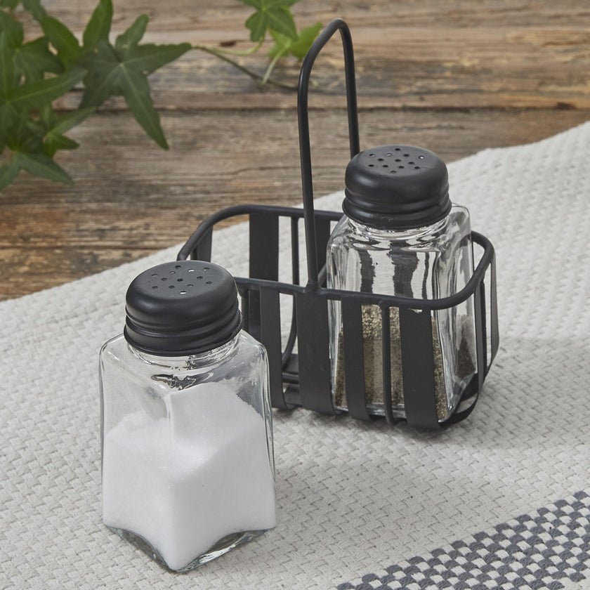 Spencer Caddy with Glass Salt & Pepper Shakers - Thumbnail 3