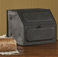 Farmhouse Black Star Metal Bread Box - Ozark Cabin Décor, LLC