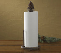 PD-22-168 Pinecone Paper Towel Holder - Ozark Cabin Décor, LLC