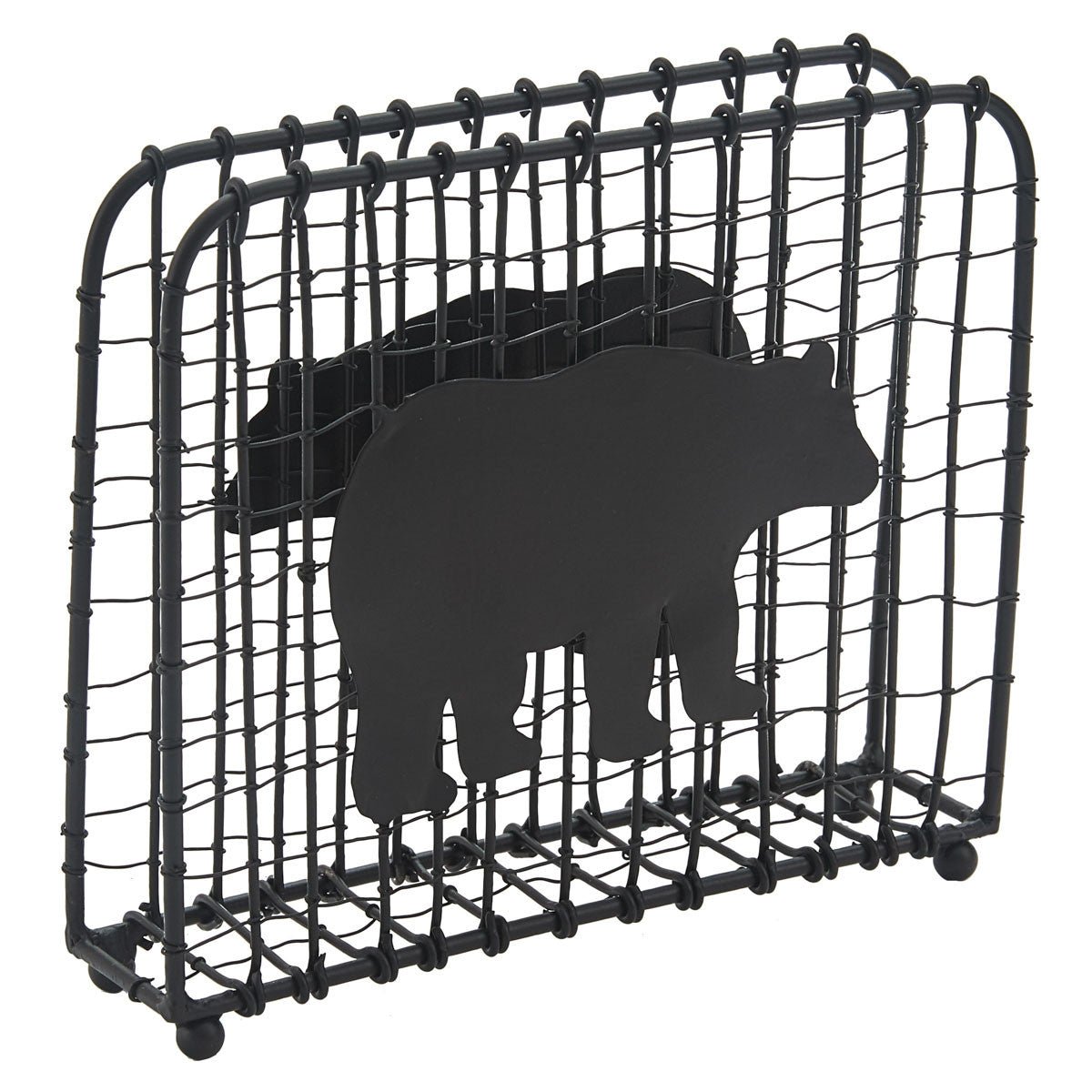 Black Bear Wire Lunch Napkin Holder - Ozark Cabin Décor, LLC