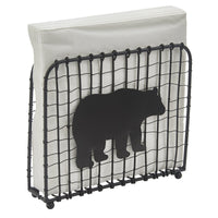 Black Bear Wire Lunch Napkin Holder - Ozark Cabin Décor, LLC