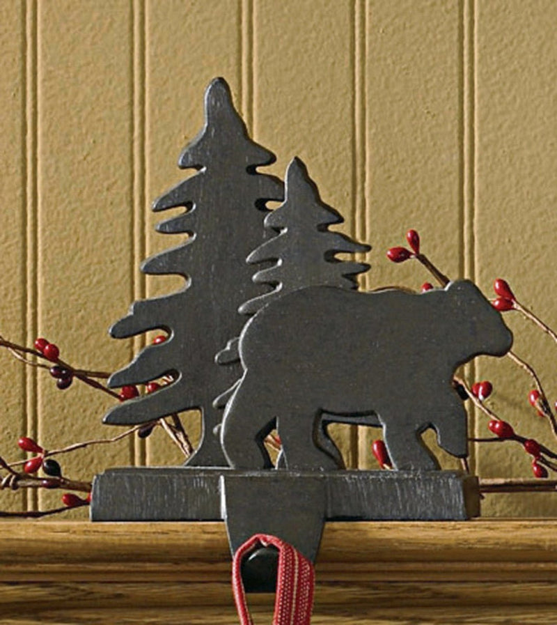 Bear & Tree Stocking Hanger Set - Ozark Cabin Décor, LLC