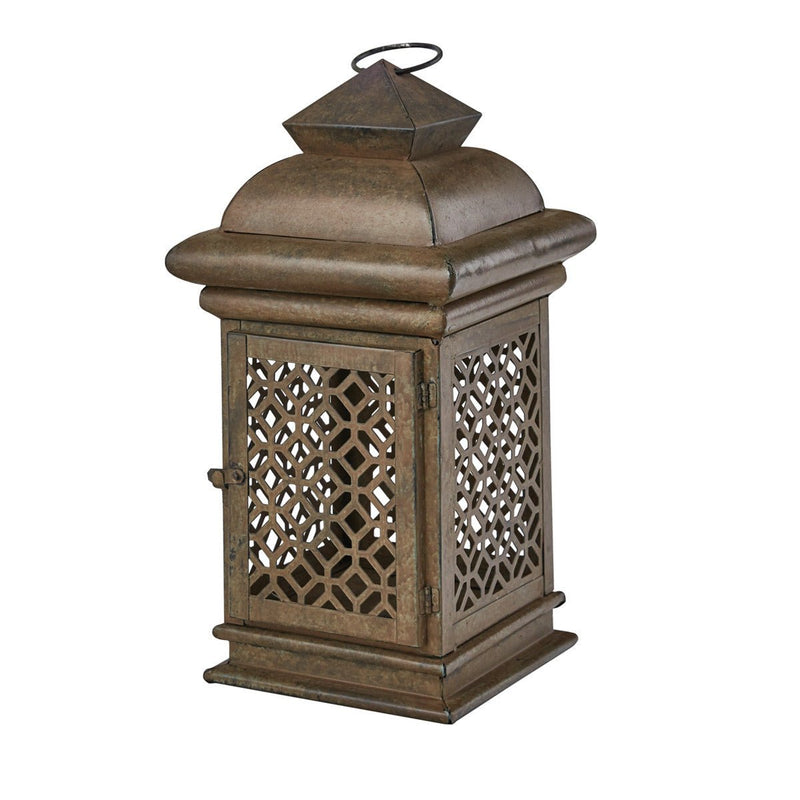 Ornate Garden Lantern Pillar Candle Holder - Ozark Cabin Décor, LLC