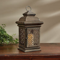 Ornate Garden Lantern Pillar Candle Holder - Ozark Cabin Décor, LLC