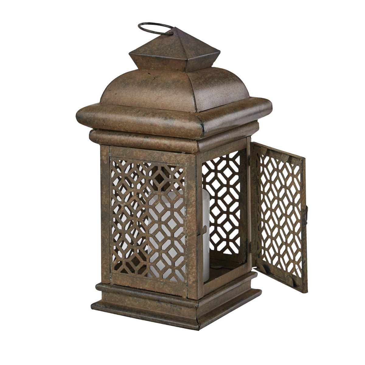 Ornate Garden Lantern Pillar Candle Holder - Ozark Cabin Décor, LLC