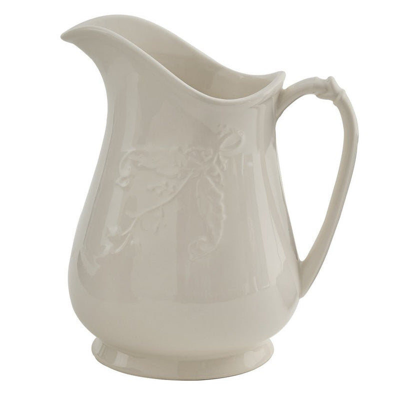 Stoneware Lily Of The Valley Pitcher - Ozark Cabin Décor, LLC