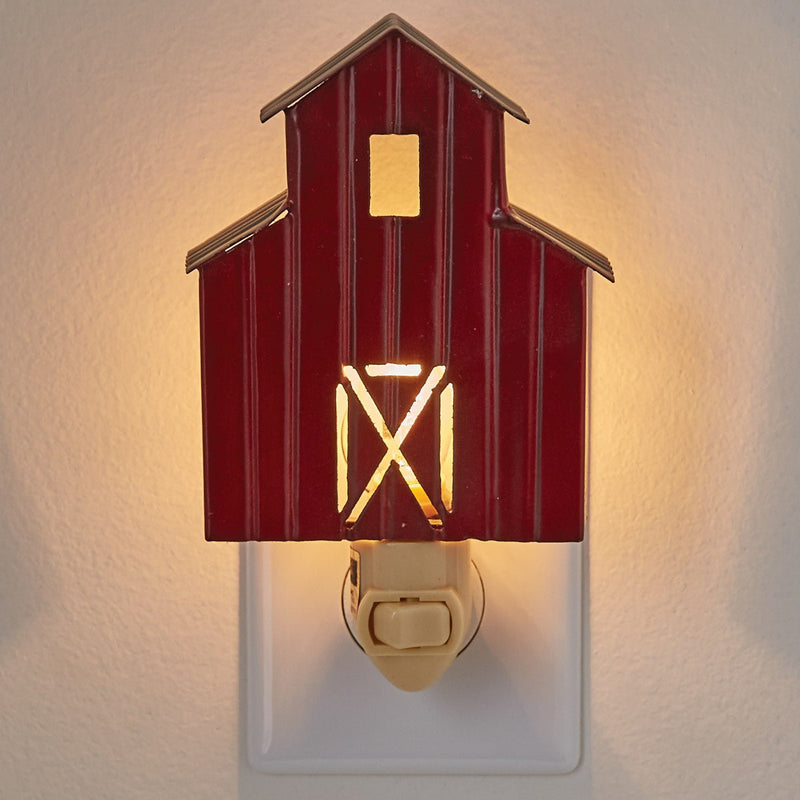 Red Barn Night Light - Ozark Cabin Décor, LLC