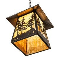 Tall Pines 20" Square Pendant Light - Ozark Cabin Décor, LLC
