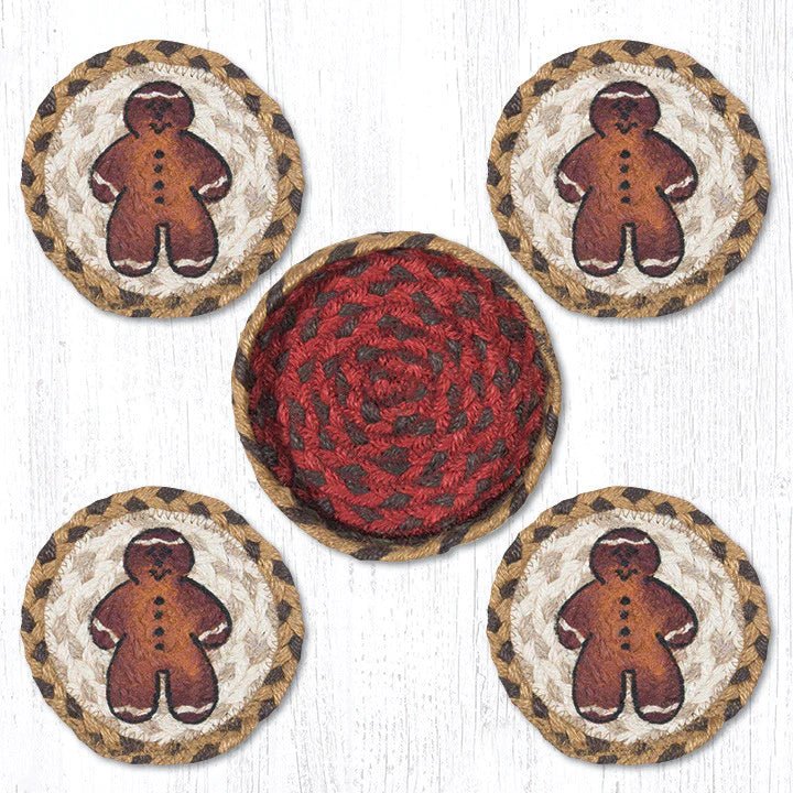 Gingerbread Man Coaster Set - Ozark Cabin Décor, LLC