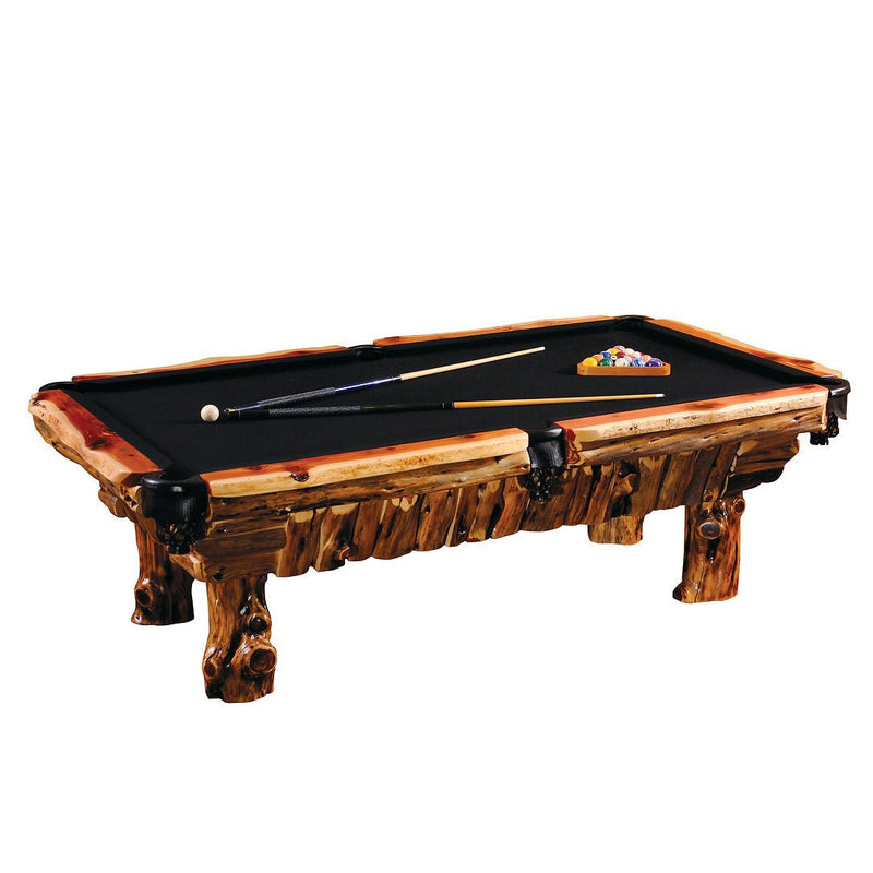 Juniper Log Pool Table - Ozark Cabin Décor, LLC