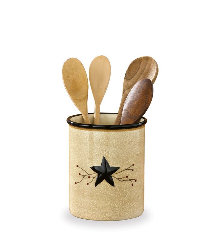 Star Vine Utensil Crock - Ozark Cabin Décor, LLC