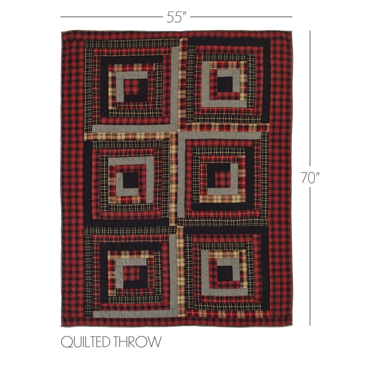 Cumberland Quilted Cotton Throw Blanket - Thumbnail 2