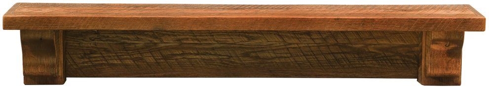 Fireside Lodge Handcrafted Rustic Barnwood Wall Shelf - 36"