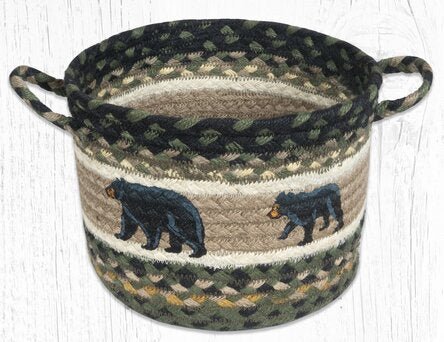 Mama & Baby Bear Braided Jute Utility Baskets - Ozark Cabin Décor, LLC
