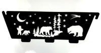 383791 Rustic Growling Bear 30-in W USA Steel Wood Burning Firepit - Ozark Cabin Décor, LLC