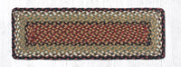 C-019 Burgundy & Mustard Stair Tread - Ozark Cabin Décor, LLC