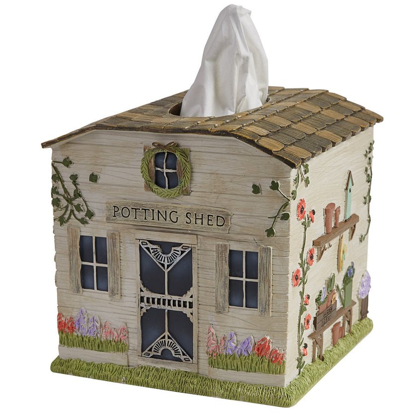 Spring Garden Tissue Box Holder - Ozark Cabin Décor, LLC