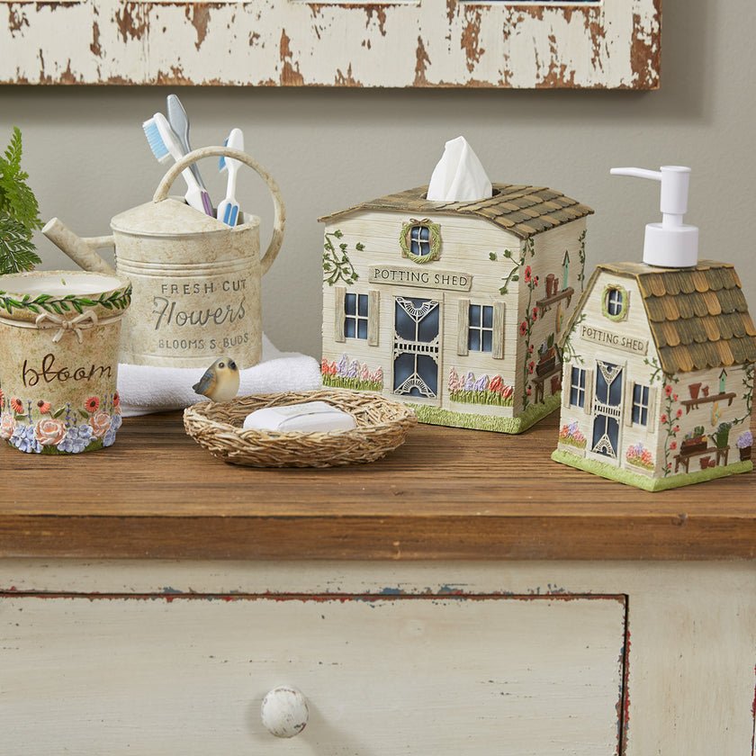 Spring Garden Tissue Box Holder - Ozark Cabin Décor, LLC