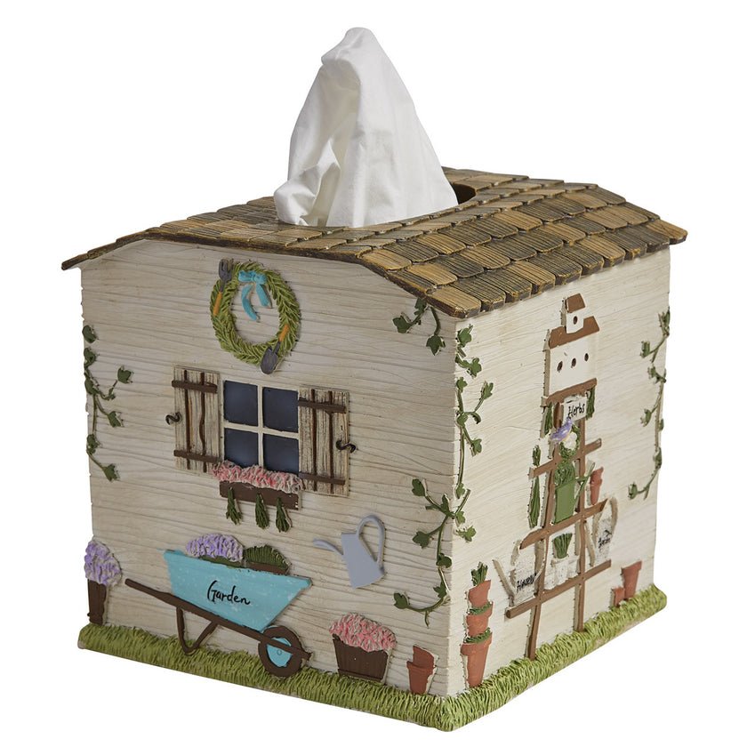 Spring Garden Tissue Box Holder - Ozark Cabin Décor, LLC