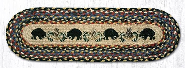 ST-OP-043 Black Bears Stair Tread - Ozark Cabin Décor, LLC