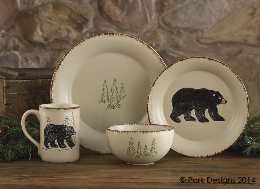 Rustic Retreat Mug - Set of 4 Bear - Thumbnail 2