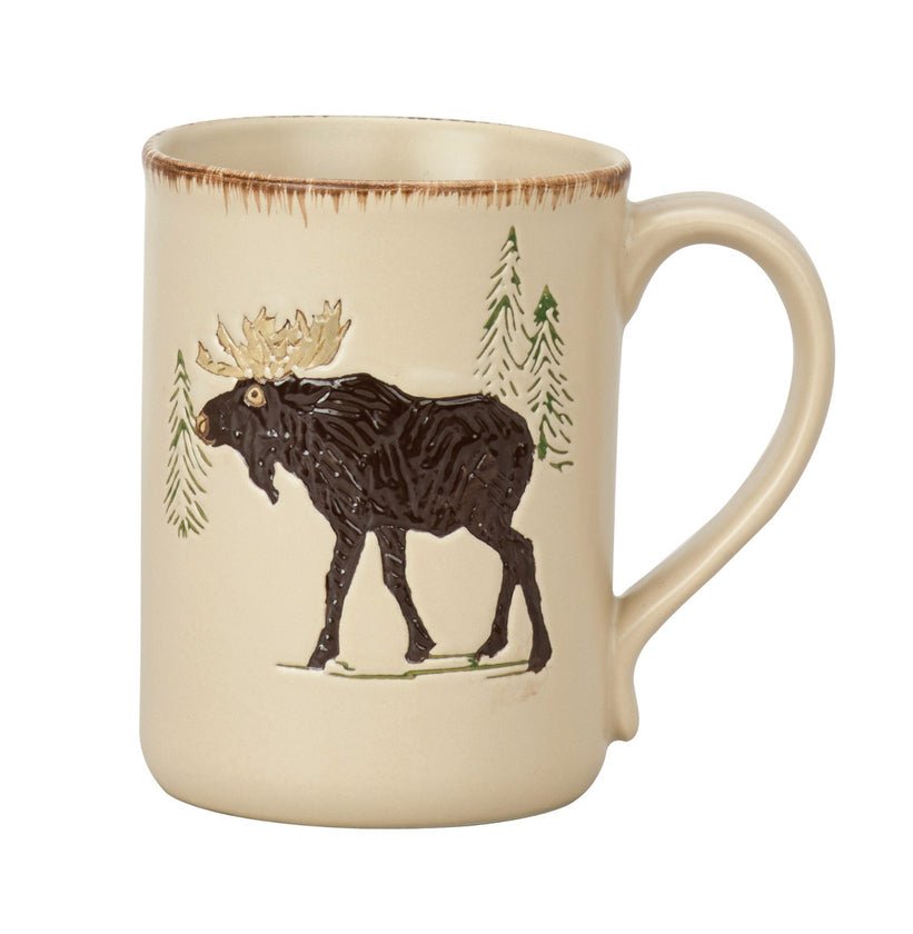 Rustic Retreat Mug - Set of 4 Moose - Ozark Cabin Décor, LLC