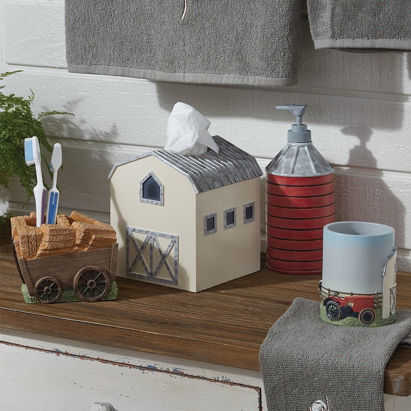 Farm Livin' Tissue Box Holder - Ozark Cabin Décor, LLC