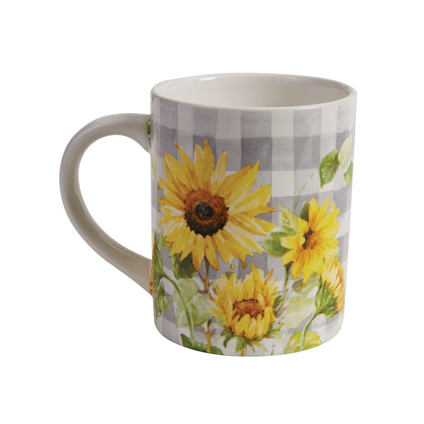 Sunflowers Follow The Sun Mugs - Set of 4 - Ozark Cabin Décor, LLC