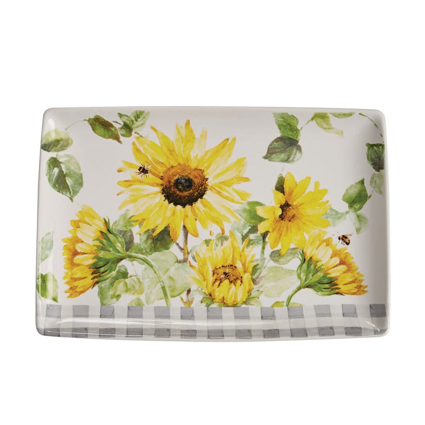 Sunflower Platter - Ozark Cabin Décor, LLC