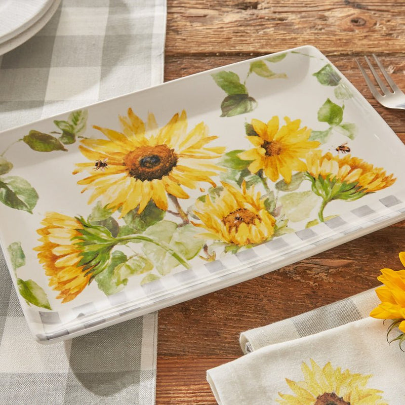 Sunflower Platter - Ozark Cabin Décor, LLC